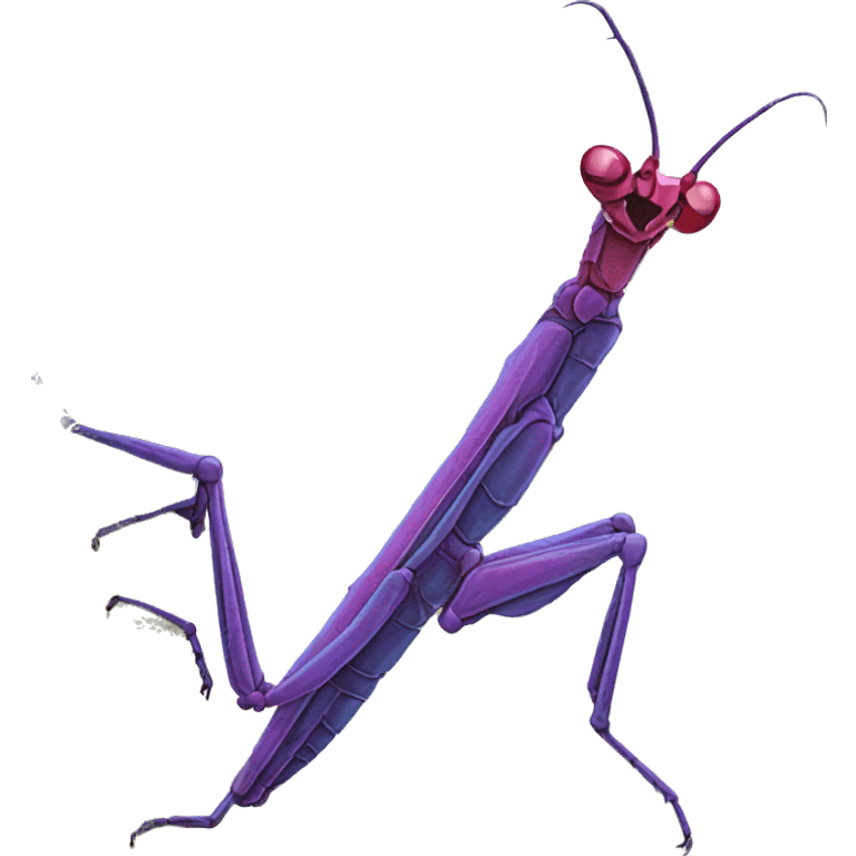 Bright coloured Stick insect on branch  emoji