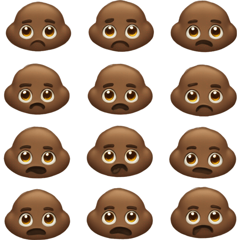 the same Poop emoji just another face emoji