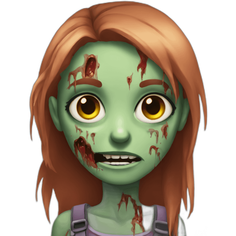 Zombie girl emoji