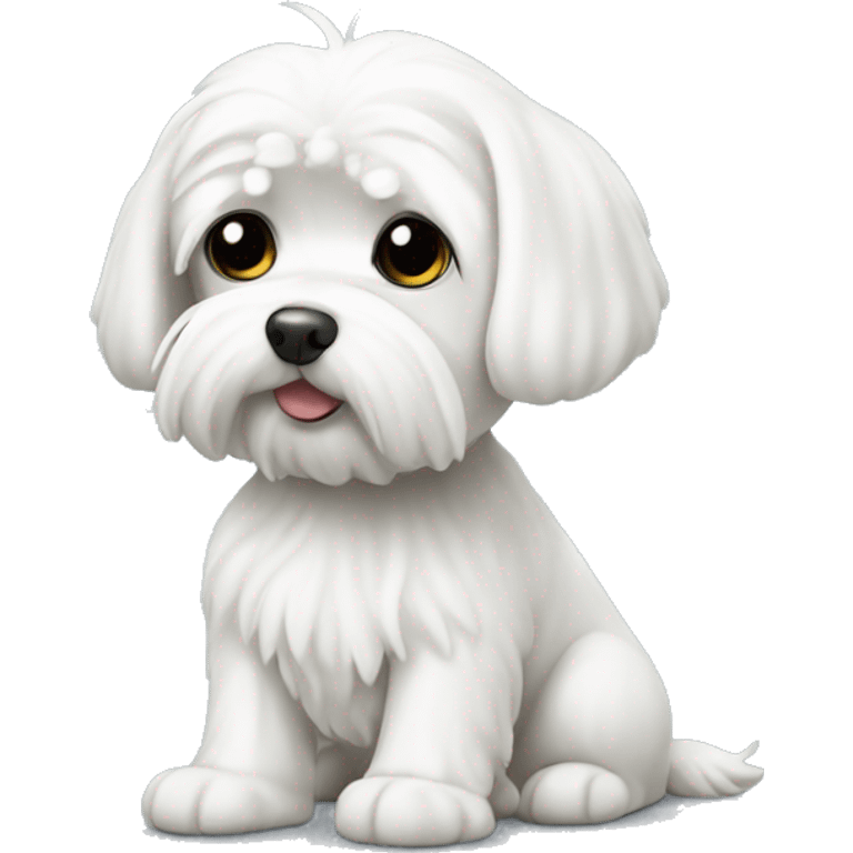 White maltese emoji