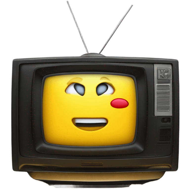 TV and gold coins emoji