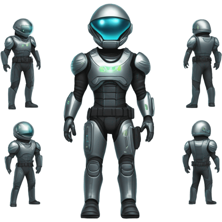 Martian Alien Police Special Force suit emoji