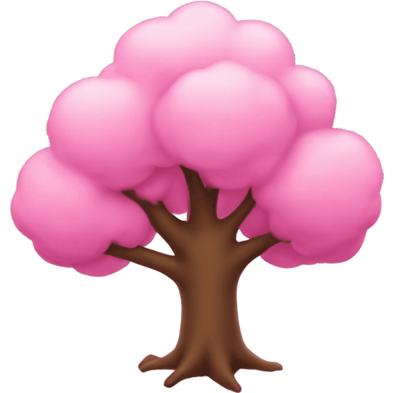 A cute pink tree  emoji