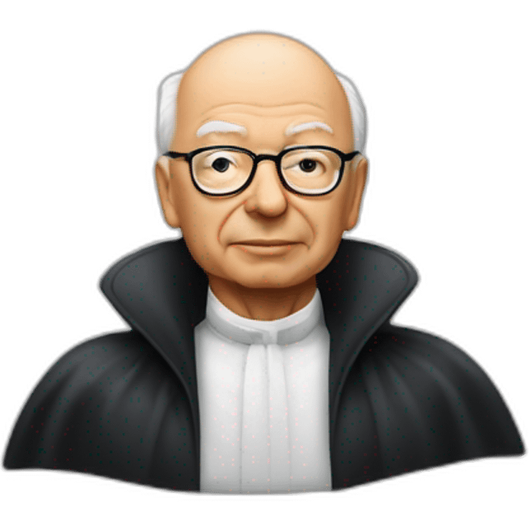 Klaus Schwab as an Apple genius bat emoji