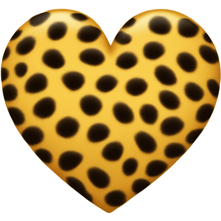 Chettah heart shape emoji