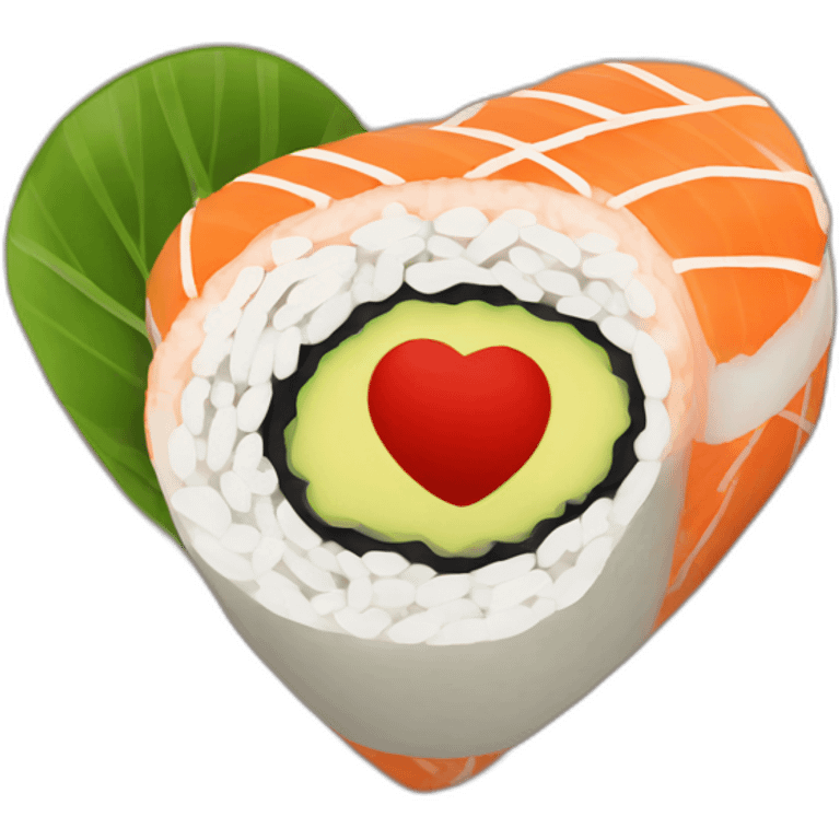 sushi heart emoji