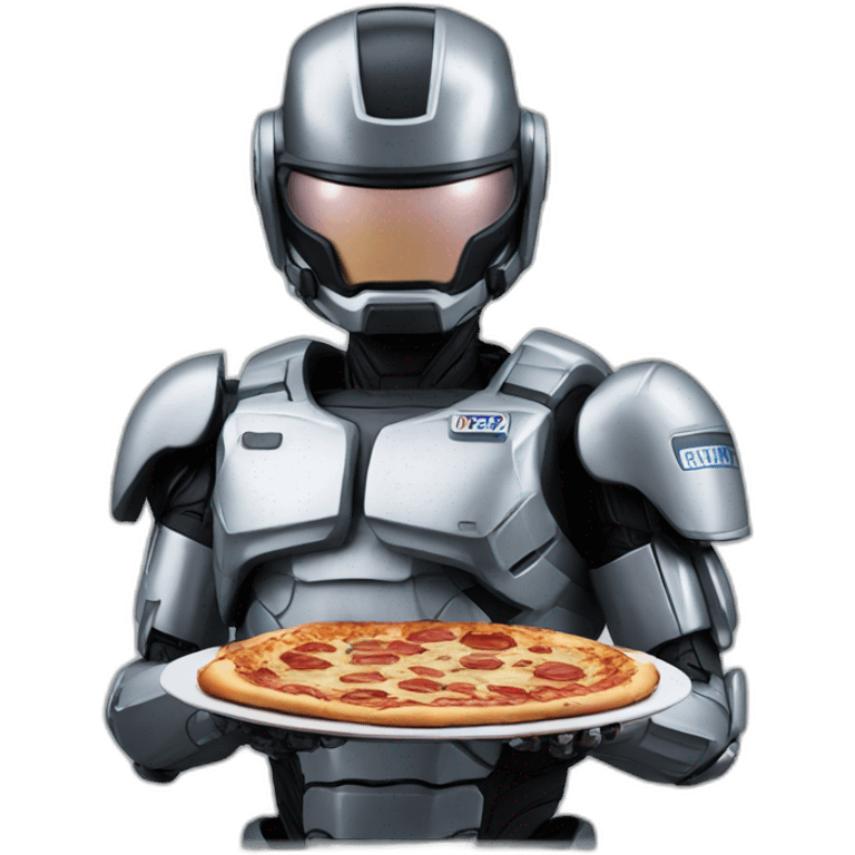 robocop eating pizza emoji