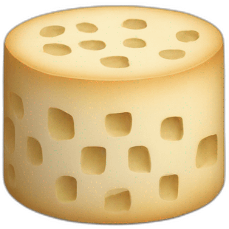 round tofu with a grid pattern on top emoji