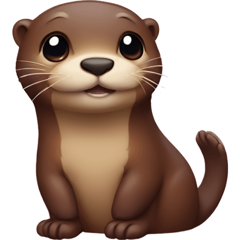 Red heart otter  emoji