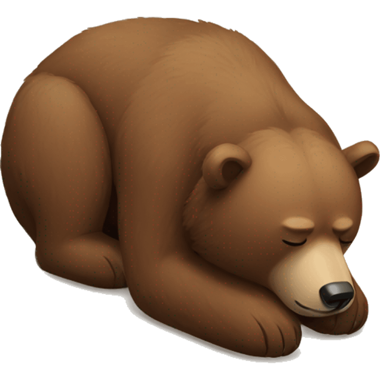 Tired bear emoji