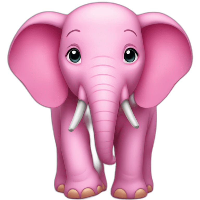 Pink elephant emoji