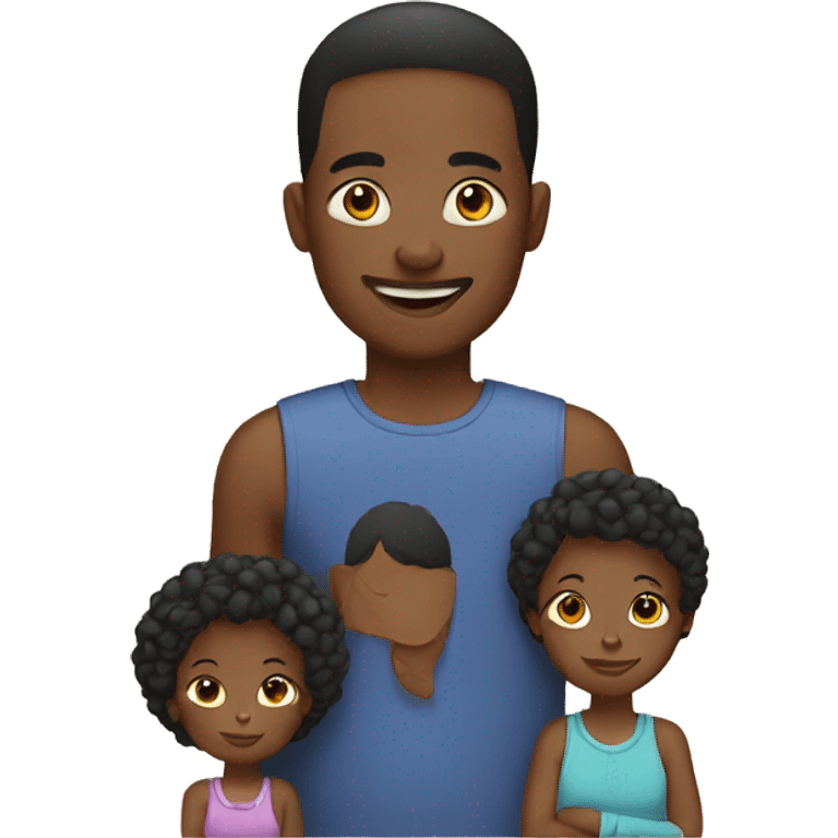 simple black family emoji