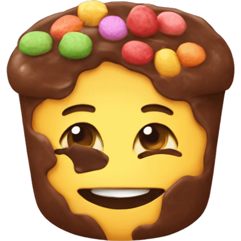 bulid a emoji sweets in hands emoji