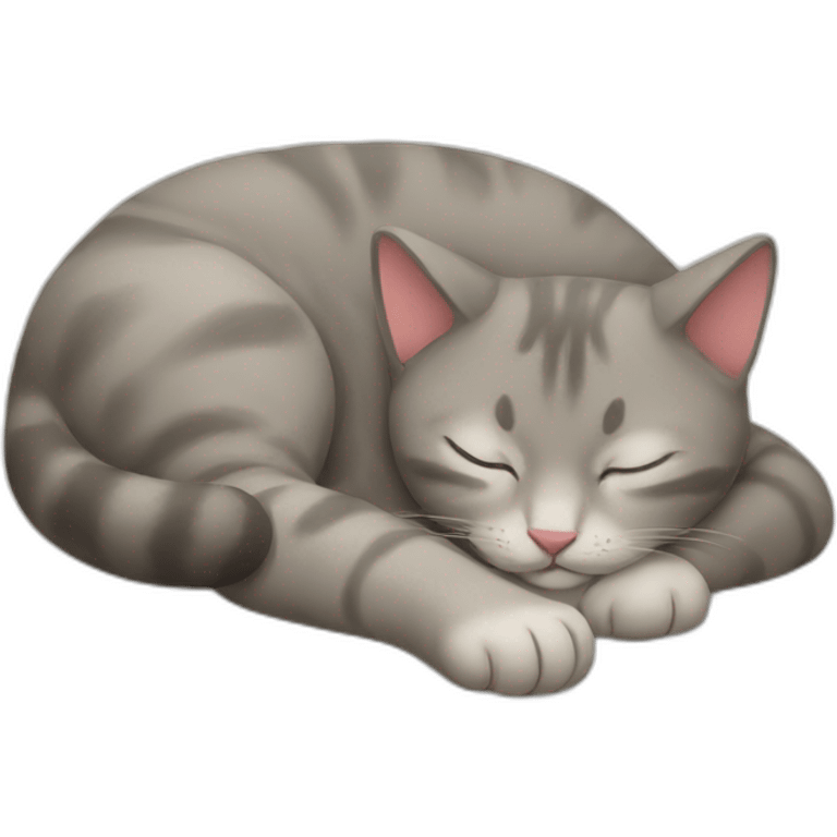 Sleeping cat emoji