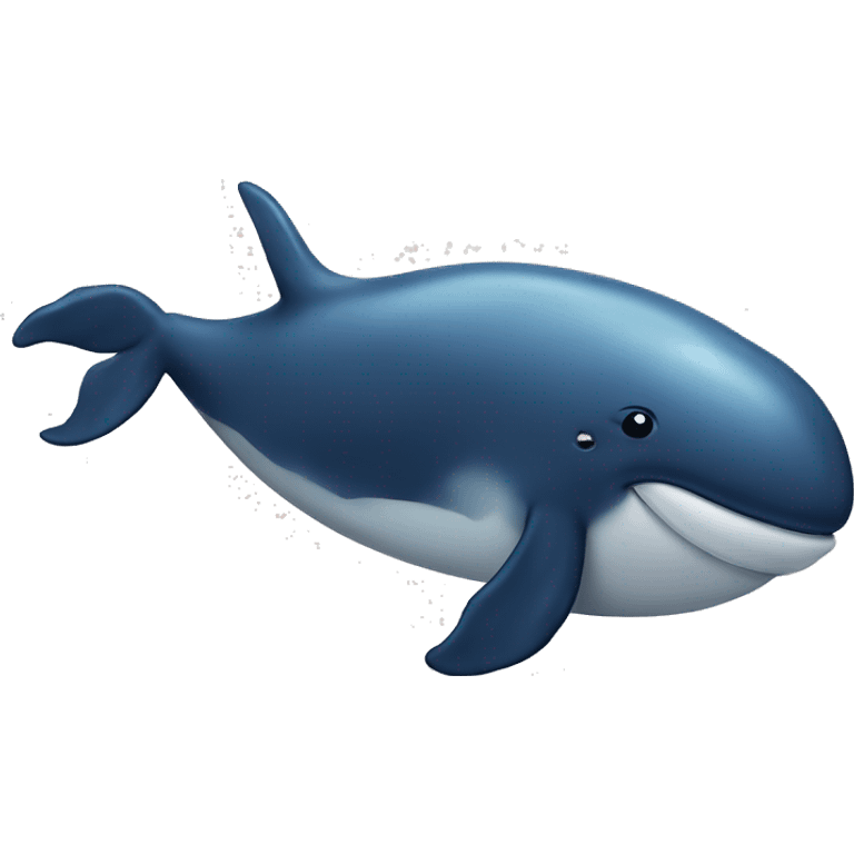 Whale says bye emoji