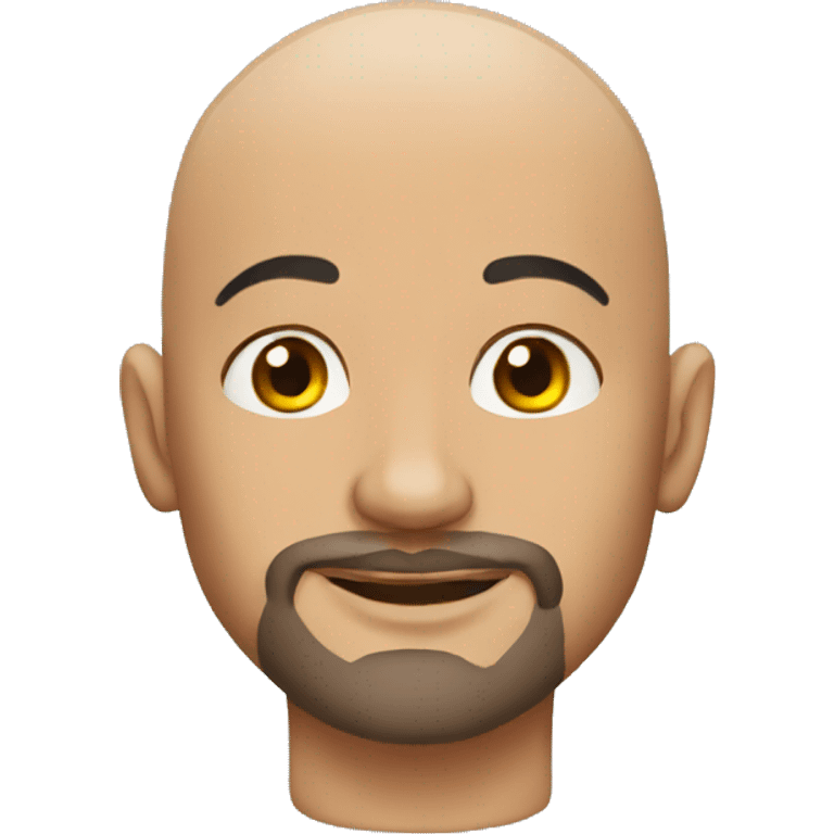 Bald man wearing tattoos  emoji