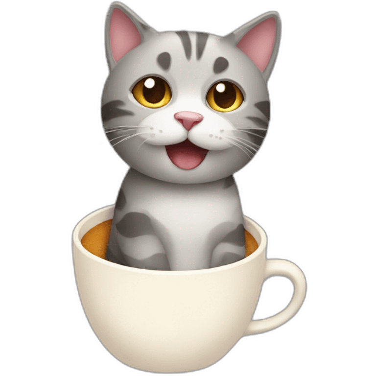 2d cat in cup emoji