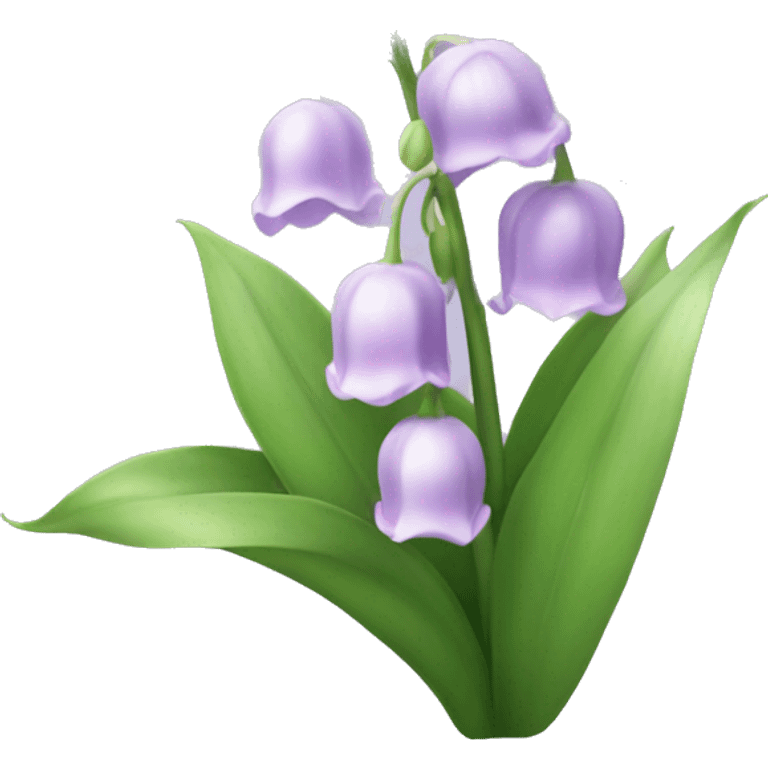 Light purple lily of the valley flowers  emoji