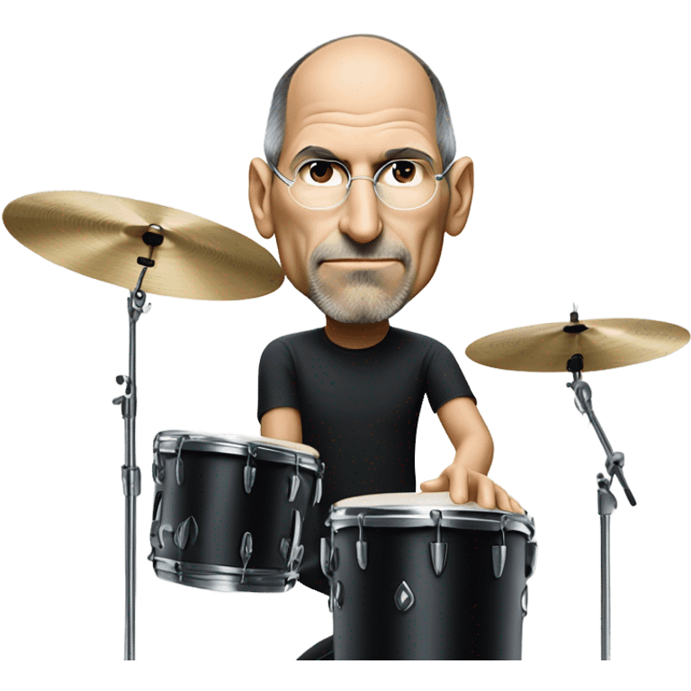 Steve Jobs drumming emoji