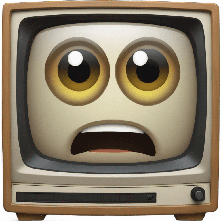 crt tv with eyes emoji