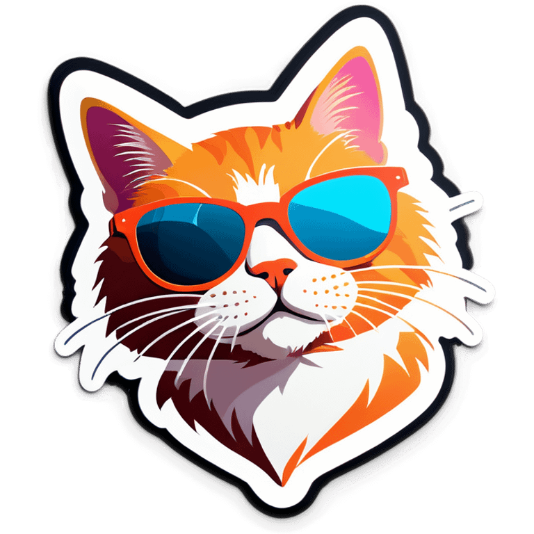 Cat with sunglasses emoji