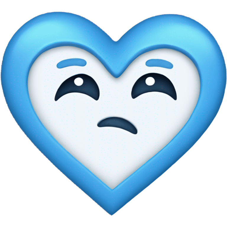 cute blue heart emoji