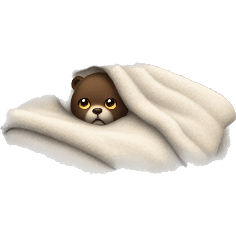 Cozy fuzzy blanket  emoji