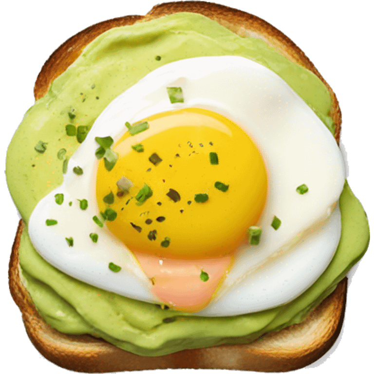 avocado toast an eggs benedict emoji