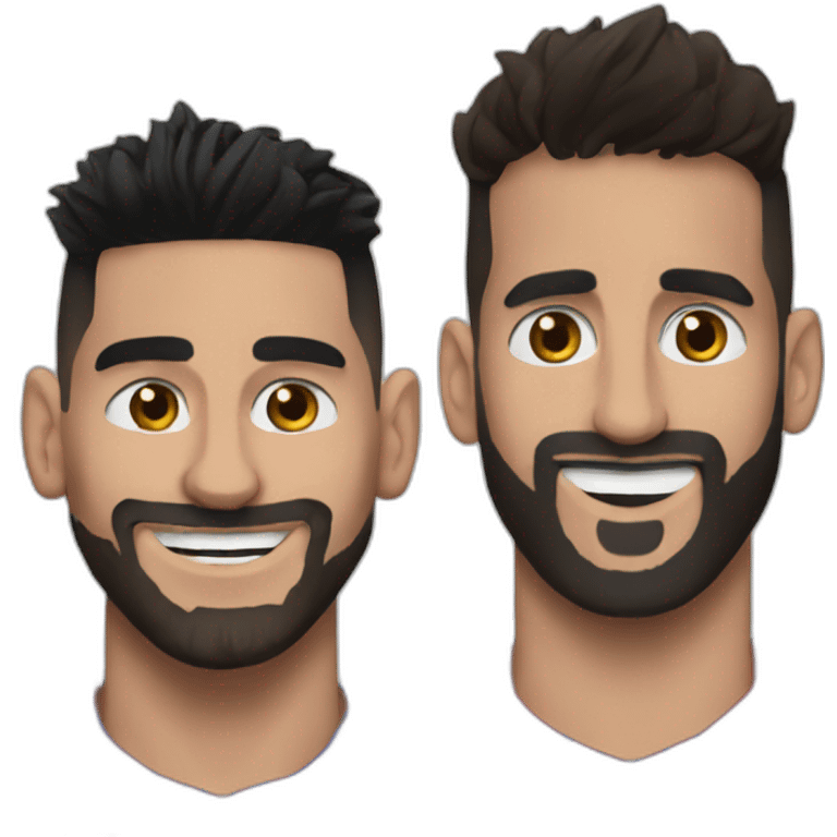 Messi and Mahrez emoji