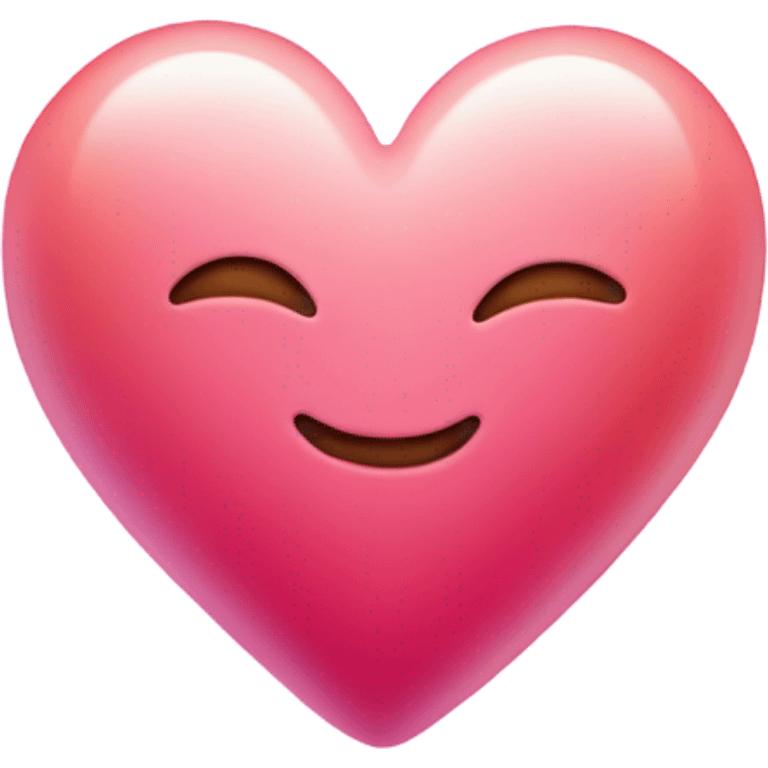 Love heart pulsing blushing emoji