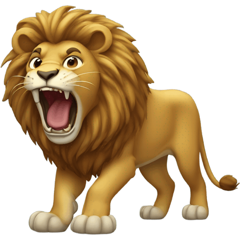 Lion roaring  emoji