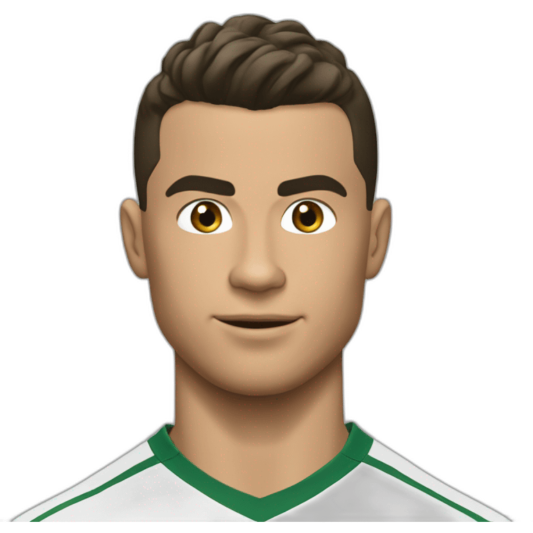 Ronaldo marquant un but emoji