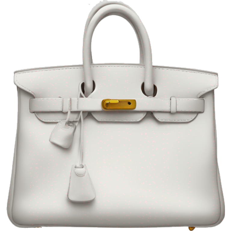 Birkin bag white emoji