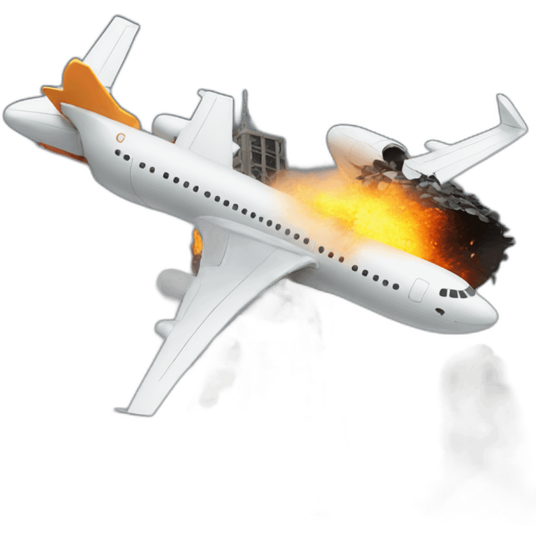 two-towers-plane-crash emoji