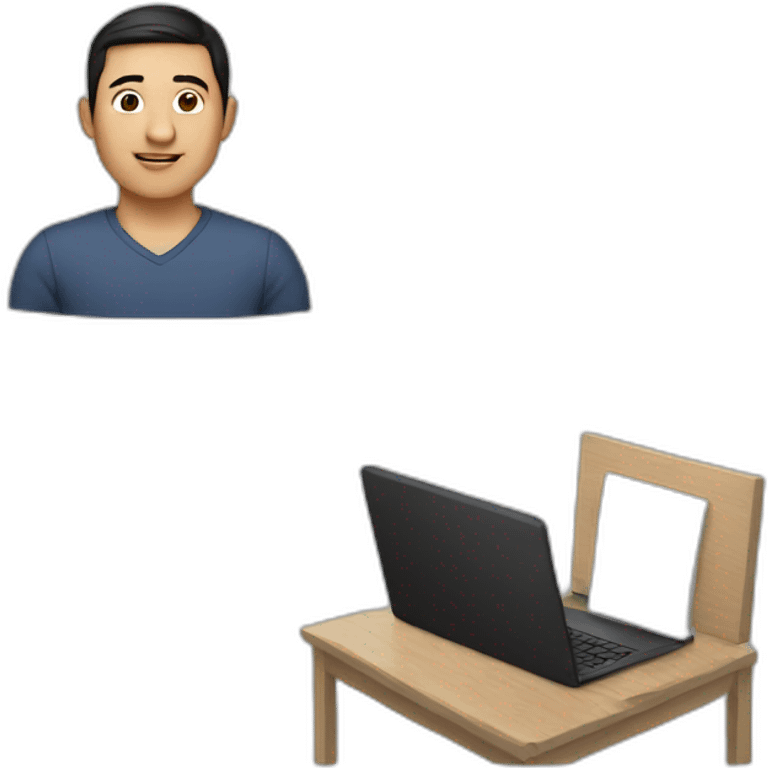 central asian guy with a laptop emoji