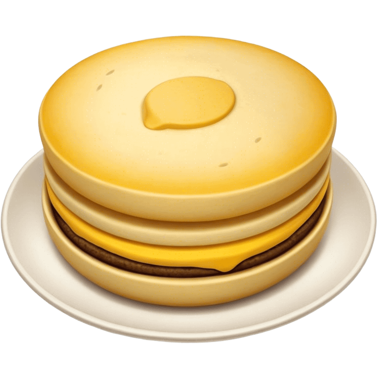 Colombian Arepa Cinematic Realistic Colombian Arepa Dish Emoji, depicted as a single, golden arepa with a crisp exterior and soft interior, rendered with lifelike textures and warm, inviting lighting. emoji