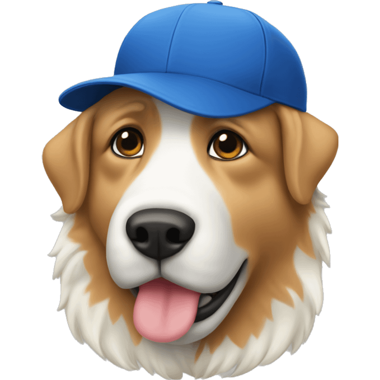 Pyrenees with baseball hat emoji