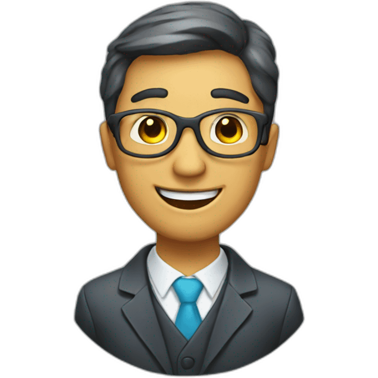 Happy psychologist emoji