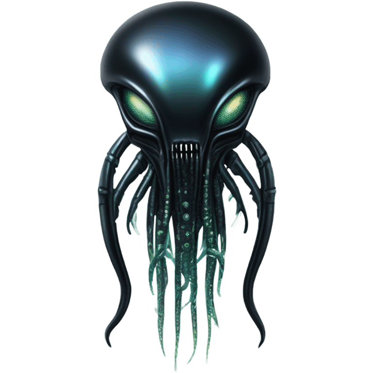 Crypto xenomorph with squid tentacles  emoji