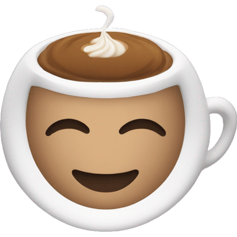 Capuchino in purple cup emoji