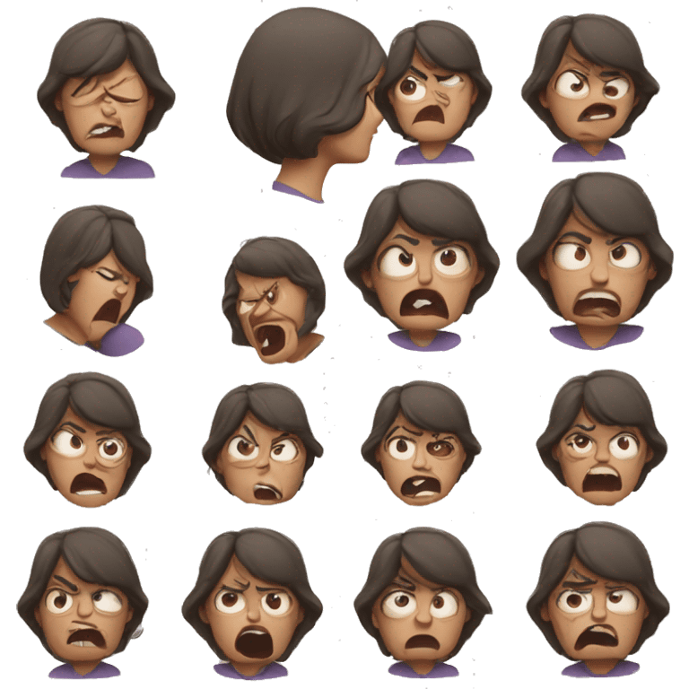 Angry mom emoji