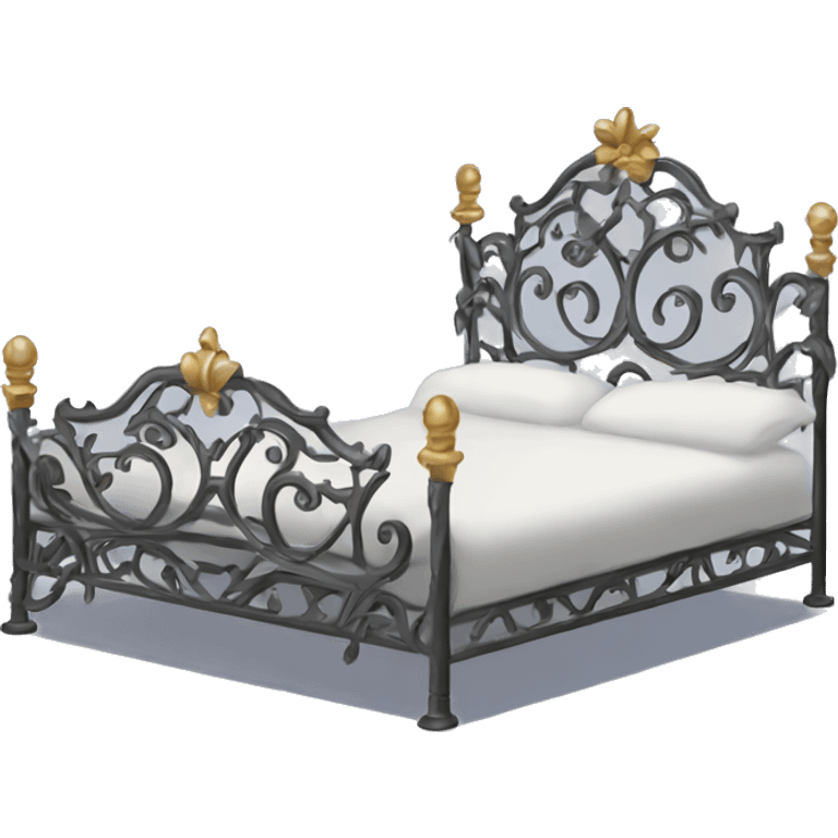 ornate iron wrought bed emoji