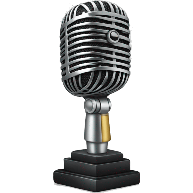 Microphone trophy glass  emoji