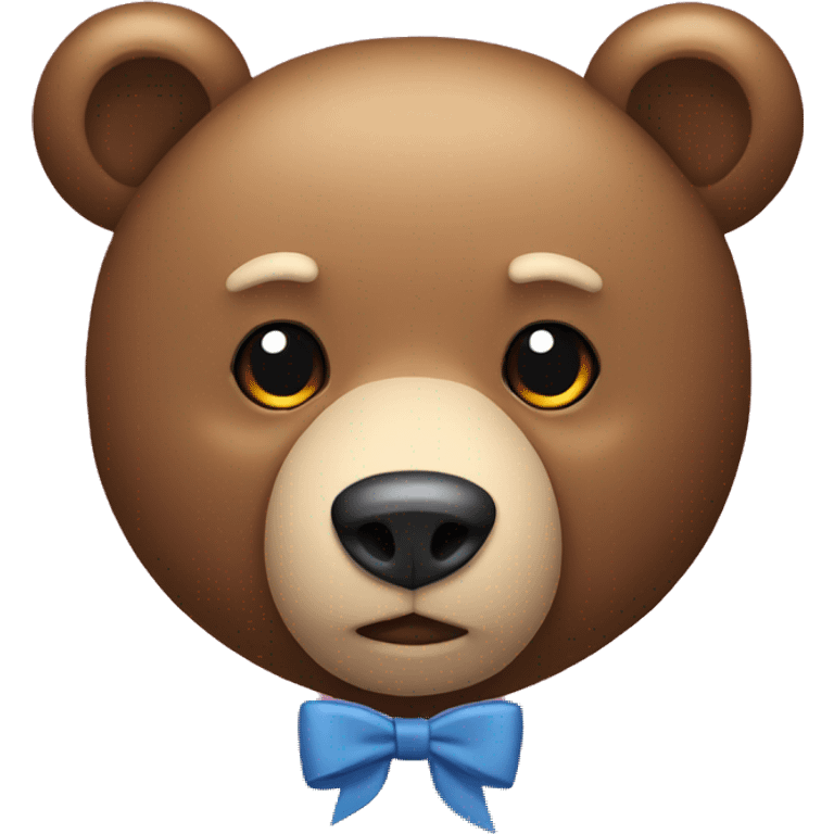 Bear and bow emoji