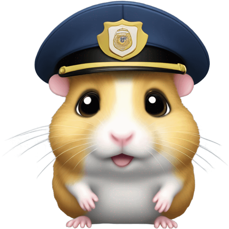 Police hamster emoji