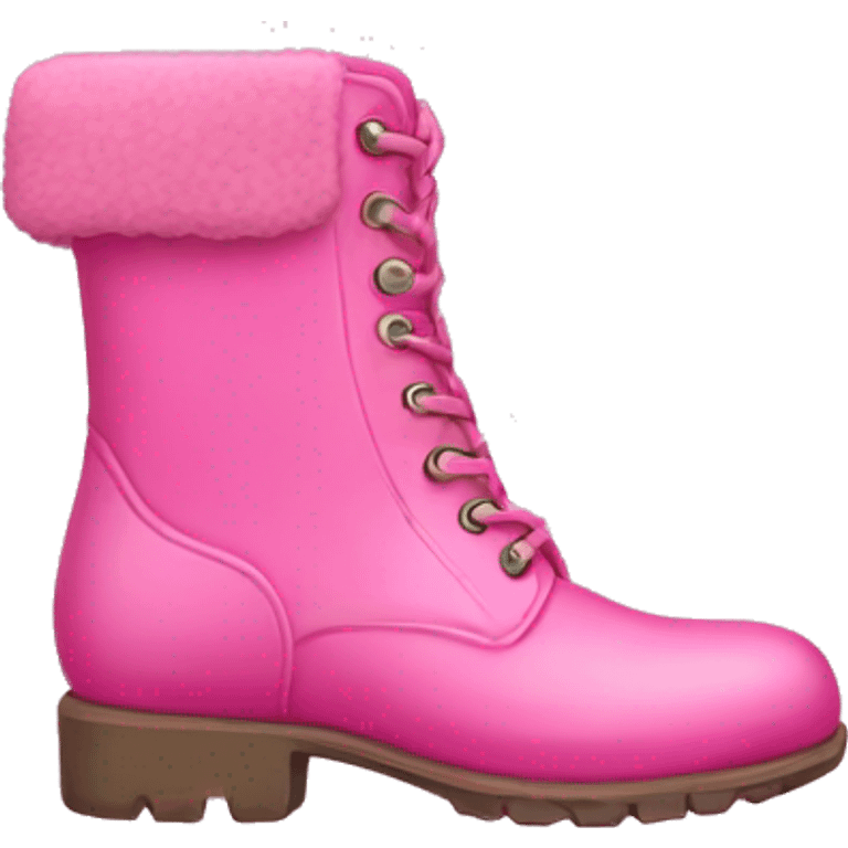  Pink boots emoji