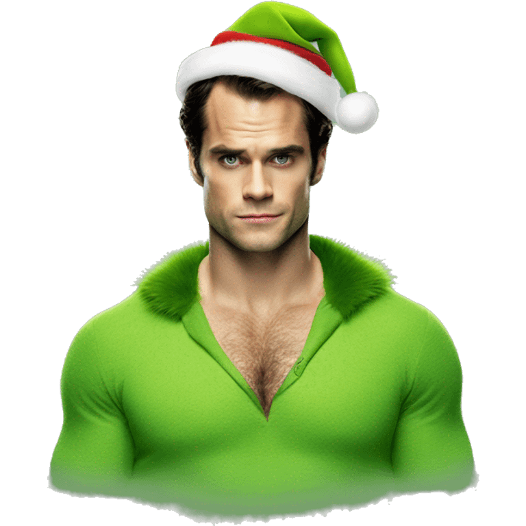 henry cavill as grinch emoji