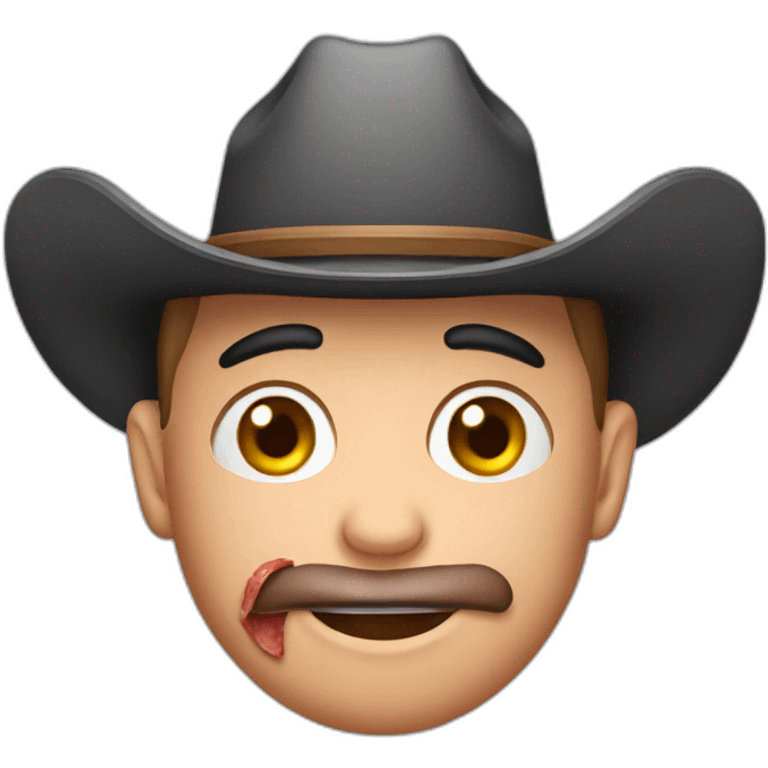 cut of meat wearing cowboy hat emoji emoji