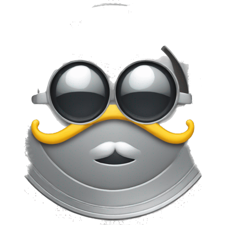 silver coin with monocle emoji