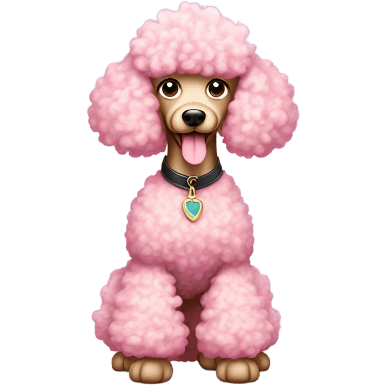 Pink poodle emoji